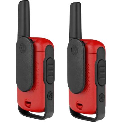Motorola T110 Talkabout Radios Bidireccionales (Paquete Doble), Rojo - Imagen 3