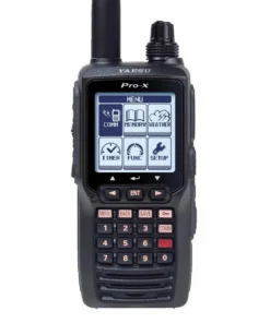 Radio Aeronáutica Yaesu FTA‑550L – VOR, ILS, COM y Pantalla LCD